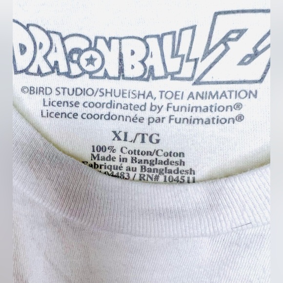 Dragon Ball Z Goku Anime Manga T-Shirt Men's L Short Sleeve Graphic White - Picture 3 of 4